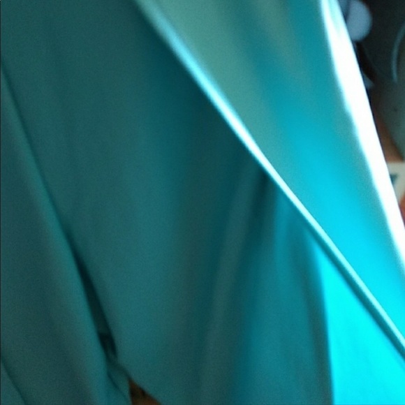 Bongo size X-Large aqua jumpsuit adjustable straps faux wrap slit leg v-neck - Picture 6 of 16